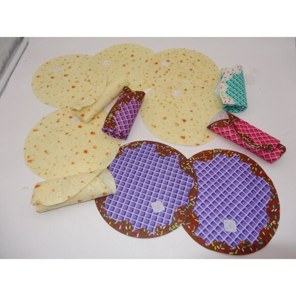 Cutetitos Plush Stuffed Animals Wraps Blankets Only Lot of 11 Replacement Pieces - Picture 5 of 7